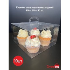 Коробка на 4 капкейка